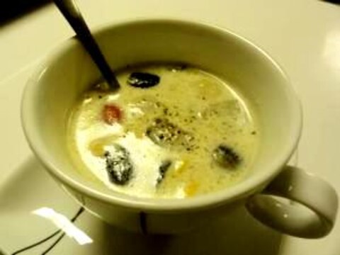 レンジで簡単！豆乳スープ